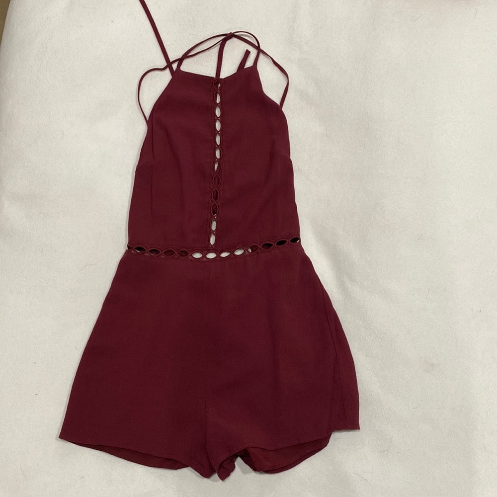 Maroon romper